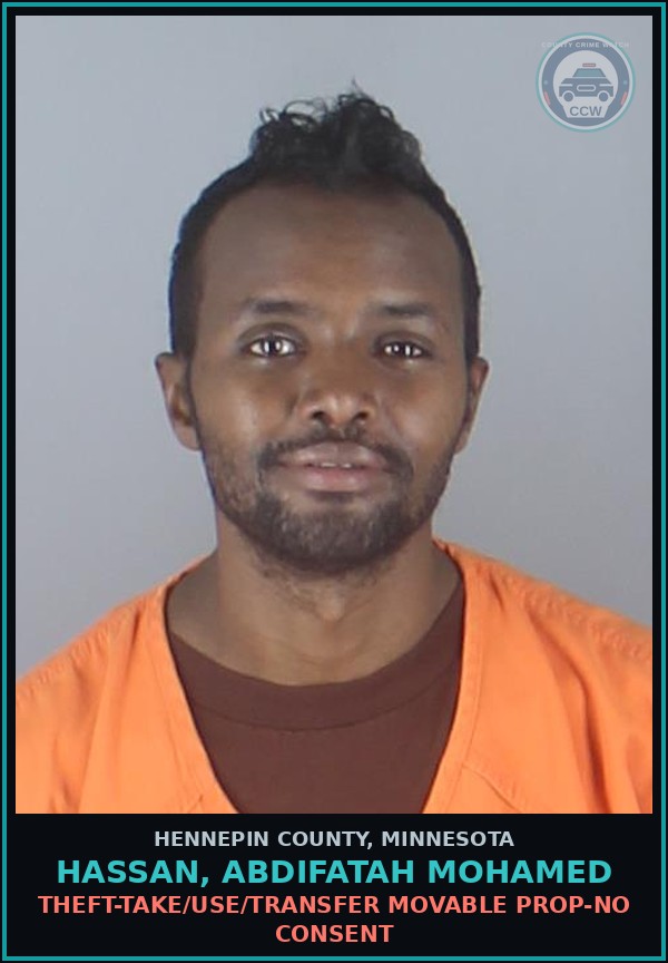 Booking mugshot of HASSAN, ABDIFATAH MOHAMED in Hennepin County