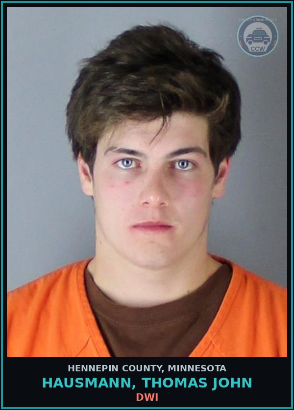 Booking mugshot of HAUSMANN, THOMAS JOHN in Hennepin County