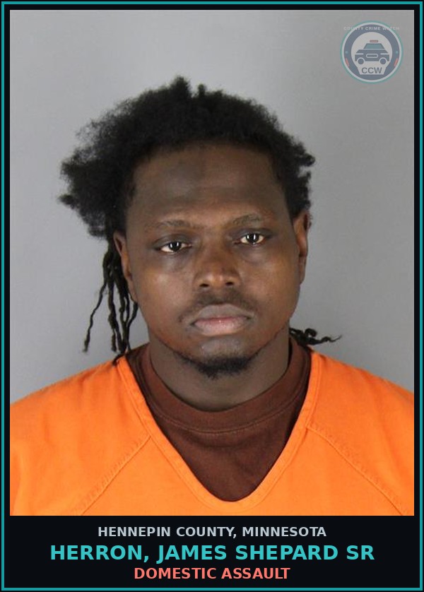 Booking mugshot of HERRON, JAMES SHEPARD SR in Hennepin County