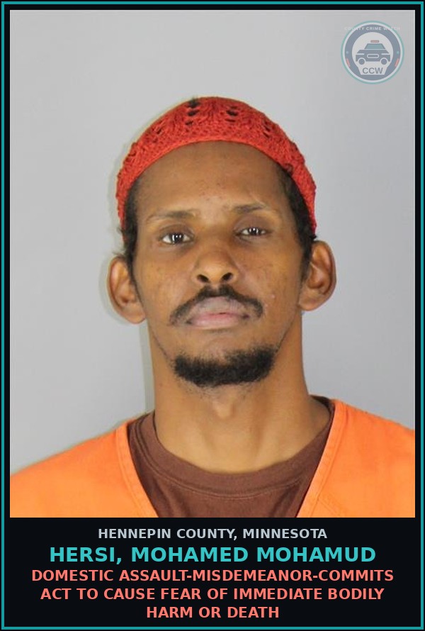 Booking mugshot of HERSI, MOHAMED MOHAMUD in Hennepin County