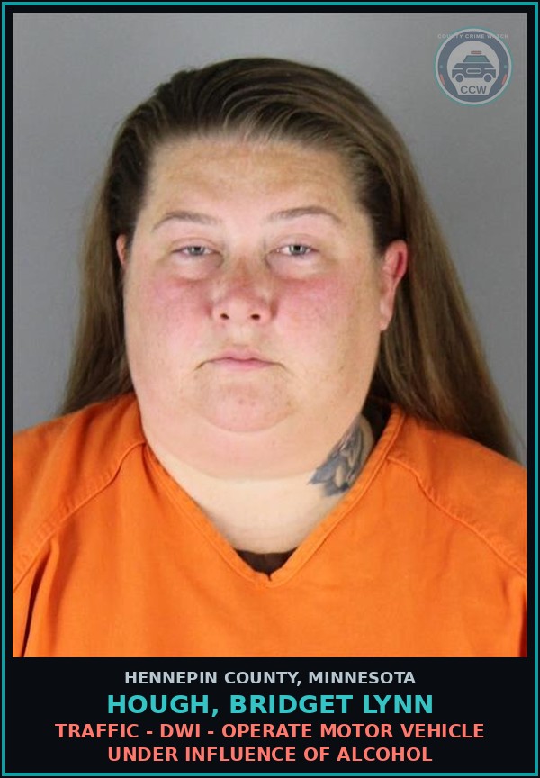 Booking mugshot of HOUGH, BRIDGET LYNN in Hennepin County