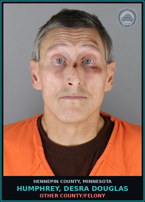 Booking mugshot of HUMPHREY, DESRA DOUGLAS in Hennepin County