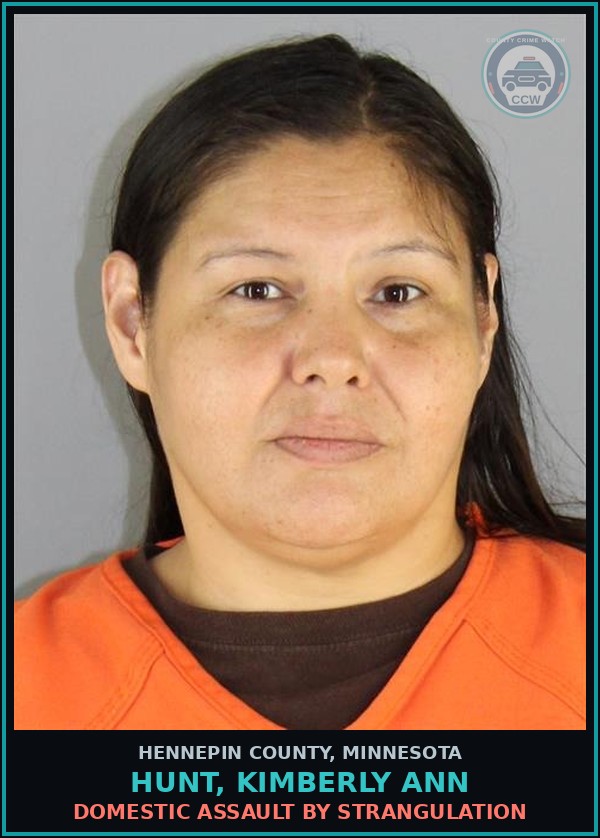 Booking mugshot of HUNT, KIMBERLY ANN in Hennepin County