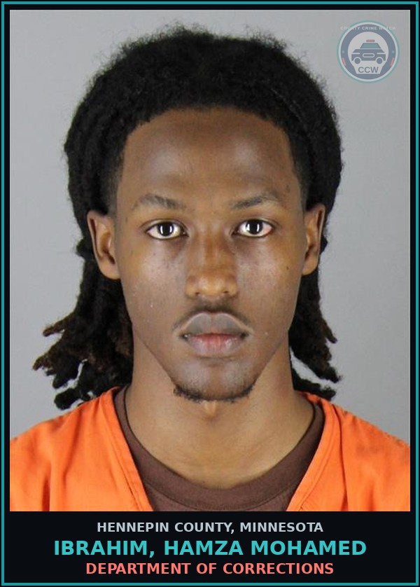 Booking mugshot of IBRAHIM, HAMZA MOHAMED in Hennepin County