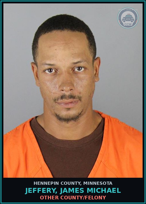 Booking mugshot of JEFFERY, JAMES MICHAEL in Hennepin County