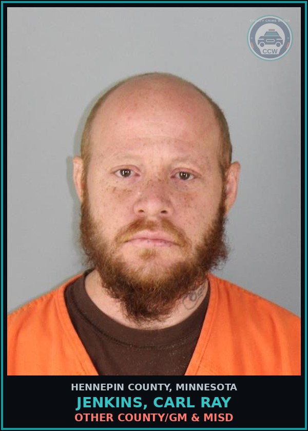 Booking mugshot of JENKINS, CARL RAY in Hennepin County