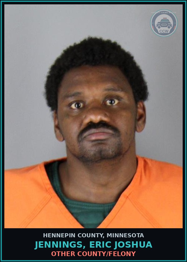 Booking mugshot of JENNINGS, ERIC JOSHUA in Hennepin County