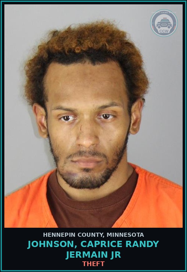 Booking mugshot of JOHNSON, CAPRICE RANDY JERMAIN JR in Hennepin County