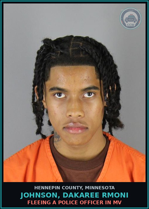 Booking mugshot of JOHNSON, DAKAREE RMONI in Hennepin County
