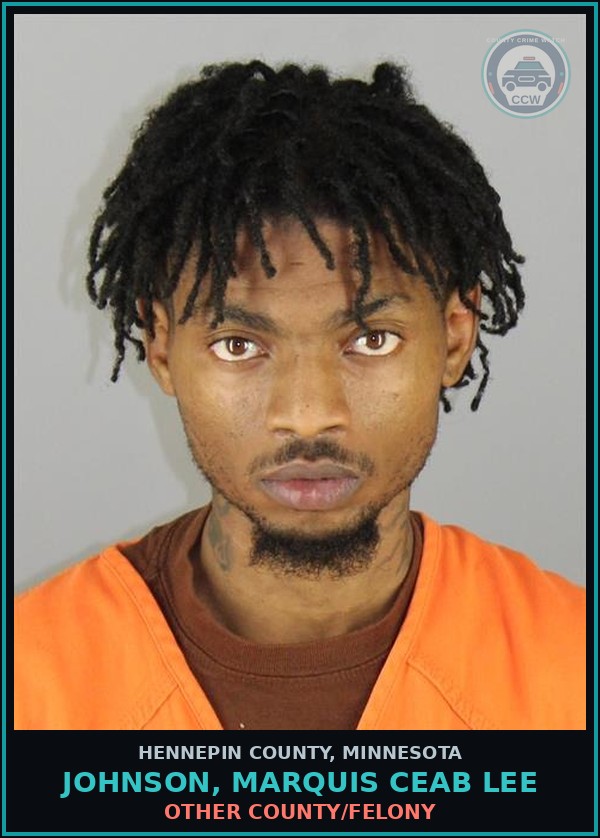 Booking mugshot of JOHNSON, MARQUIS CEAB LEE in Hennepin County