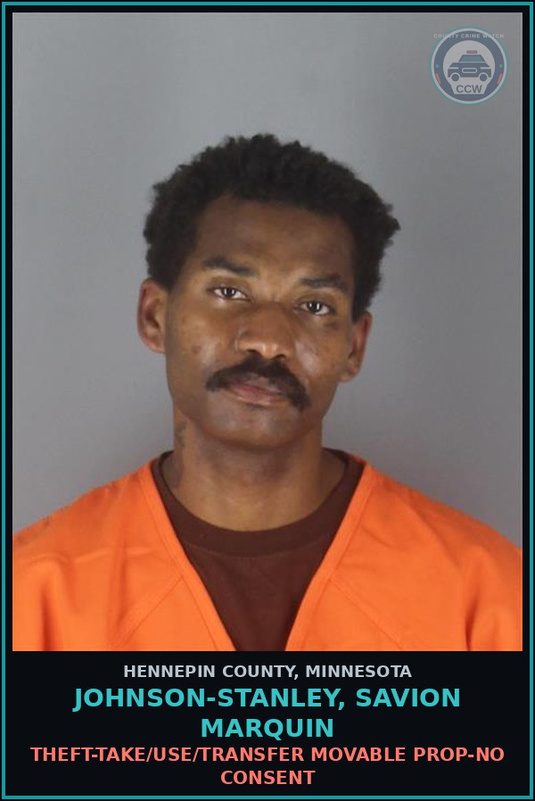 Booking mugshot of JOHNSON-STANLEY, SAVION MARQUIN in Hennepin County