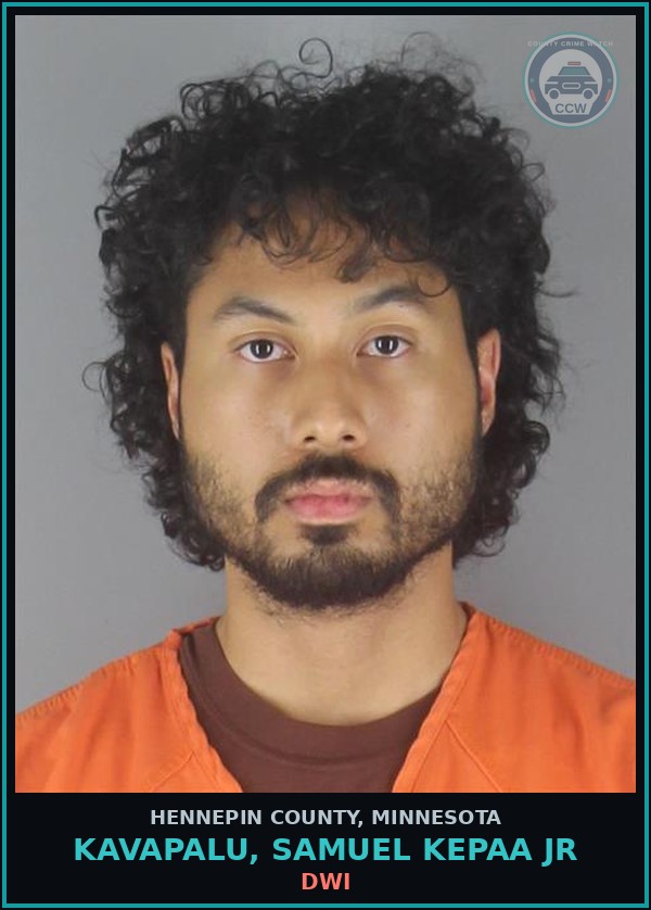 Booking mugshot of KAVAPALU, SAMUEL KEPAA JR in Hennepin County