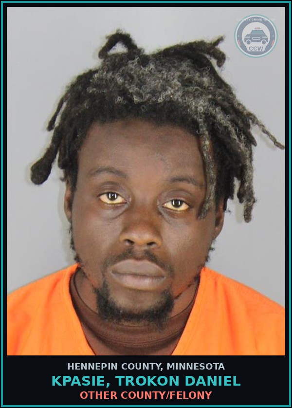 Booking mugshot of KPASIE, TROKON DANIEL in Hennepin County