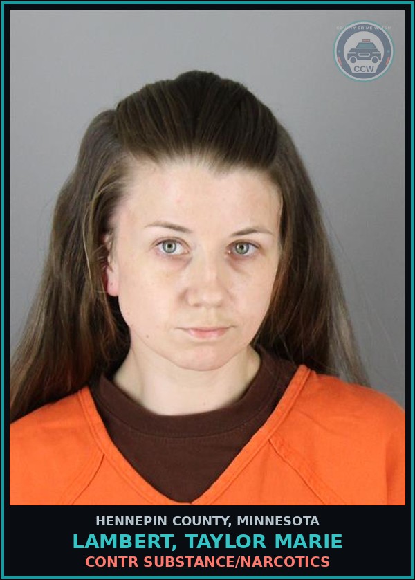 Booking mugshot of LAMBERT, TAYLOR MARIE in Hennepin County