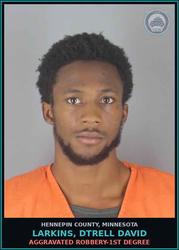 Booking mugshot of LARKINS, DTRELL DAVID in Hennepin County