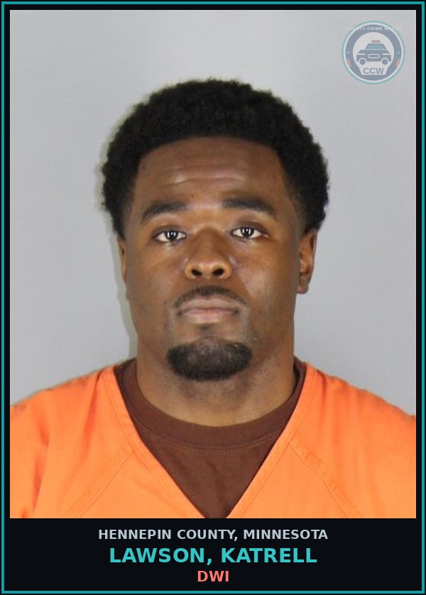 Booking mugshot of LAWSON, KATRELL in Hennepin County