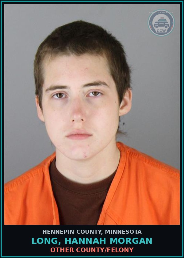 Booking mugshot of LONG, HANNAH MORGAN in Hennepin County