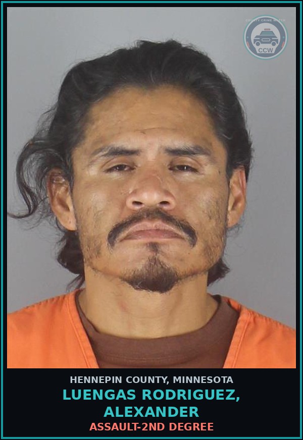 Booking mugshot of LUENGAS RODRIGUEZ, ALEXANDER in Hennepin County