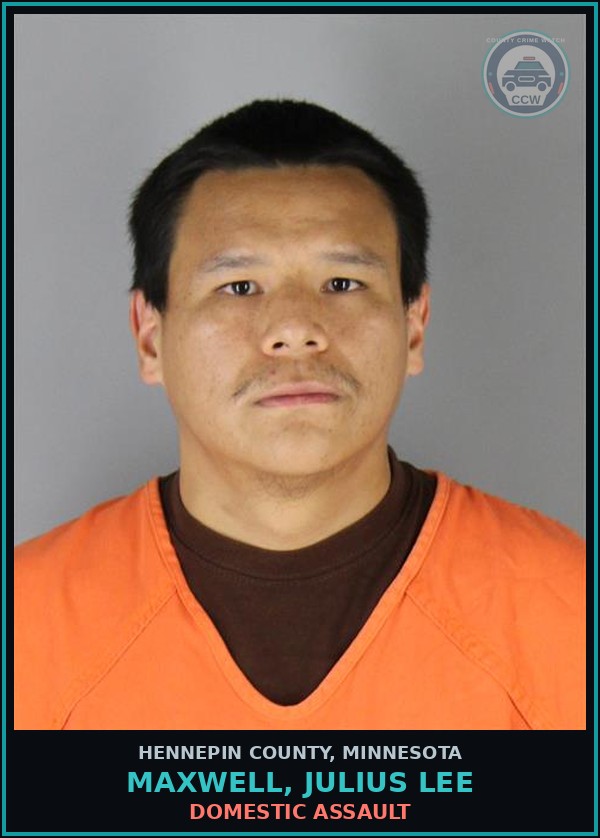 Booking mugshot of MAXWELL, JULIUS LEE in Hennepin County