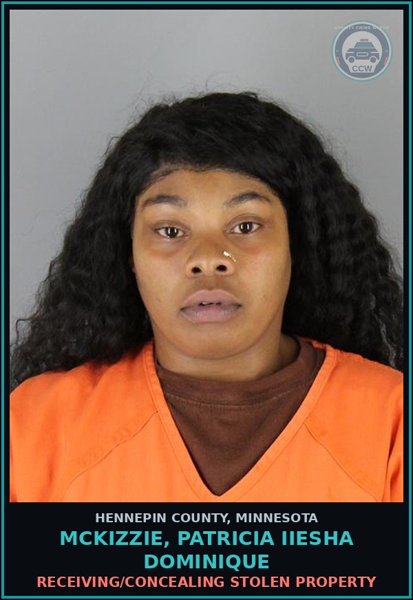 Booking mugshot of MCKIZZIE, PATRICIA IIESHA DOMINIQUE in Hennepin County