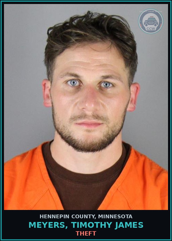Booking mugshot of MEYERS, TIMOTHY JAMES in Hennepin County