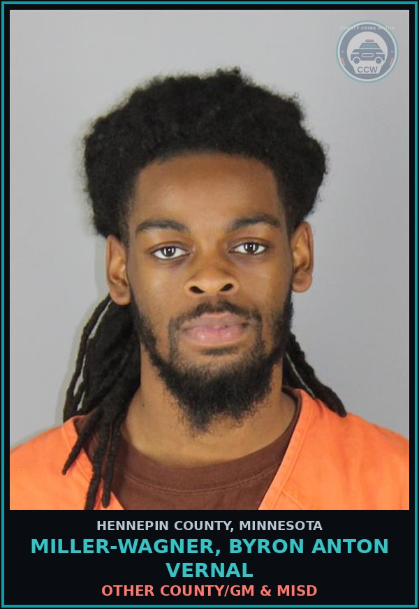 Booking mugshot of MILLER-WAGNER, BYRON ANTON VERNAL in Hennepin County