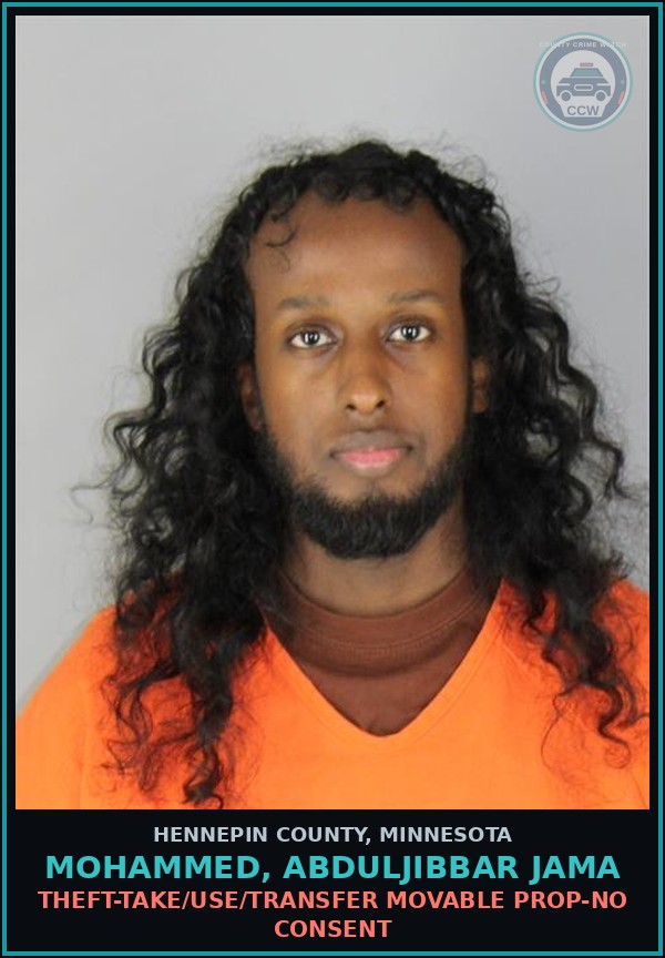 Booking mugshot of MOHAMMED, ABDULJIBBAR JAMA in Hennepin County