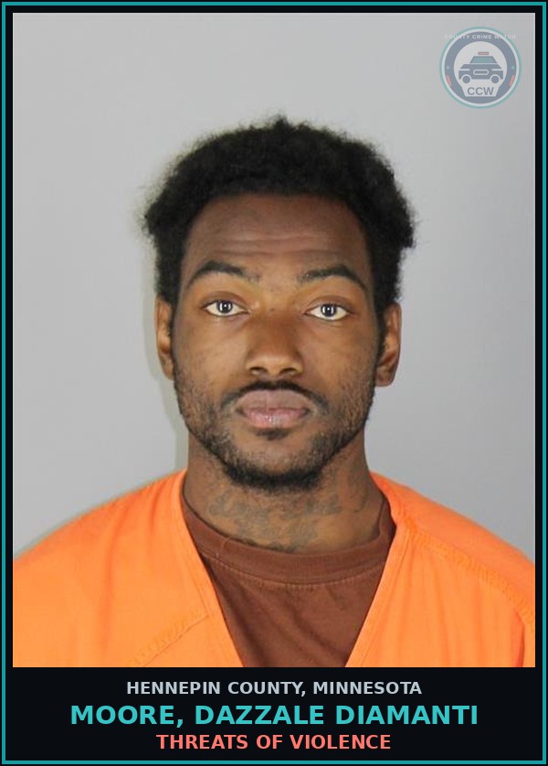 Booking mugshot of MOORE, DAZZALE DIAMANTI in Hennepin County
