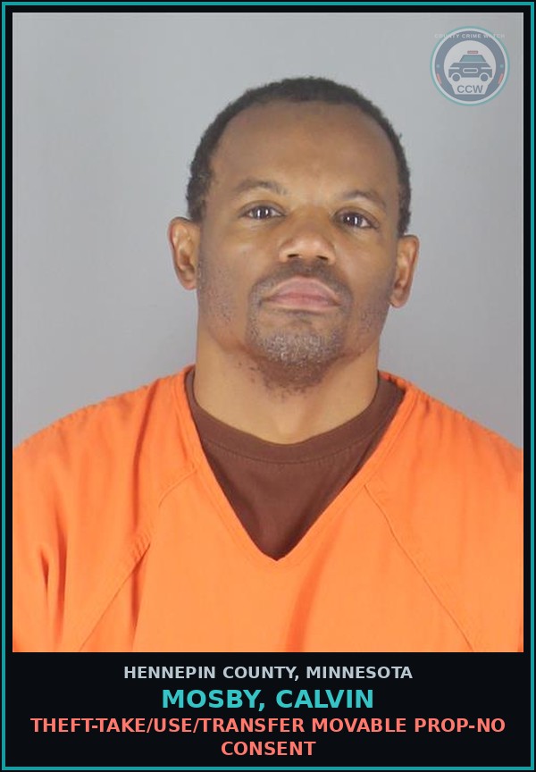 Booking mugshot of MOSBY, CALVIN in Hennepin County