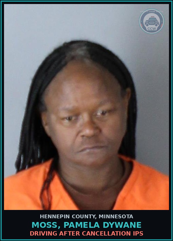 Booking mugshot of MOSS, PAMELA DYWANE in Hennepin County
