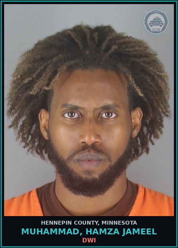 Booking mugshot of MUHAMMAD, HAMZA JAMEEL in Hennepin County