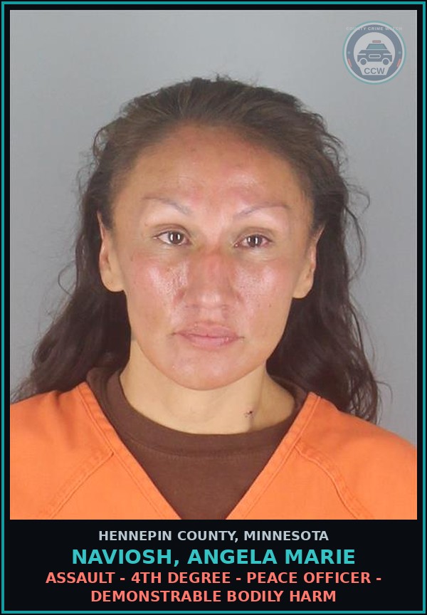 Booking mugshot of NAVIOSH, ANGELA MARIE in Hennepin County