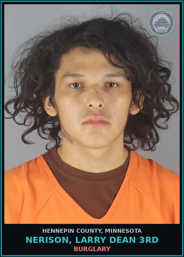 Booking mugshot of NERISON, LARRY DEAN 3RD in Hennepin County