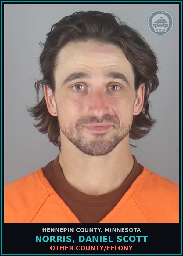 Booking mugshot of NORRIS, DANIEL SCOTT in Hennepin County