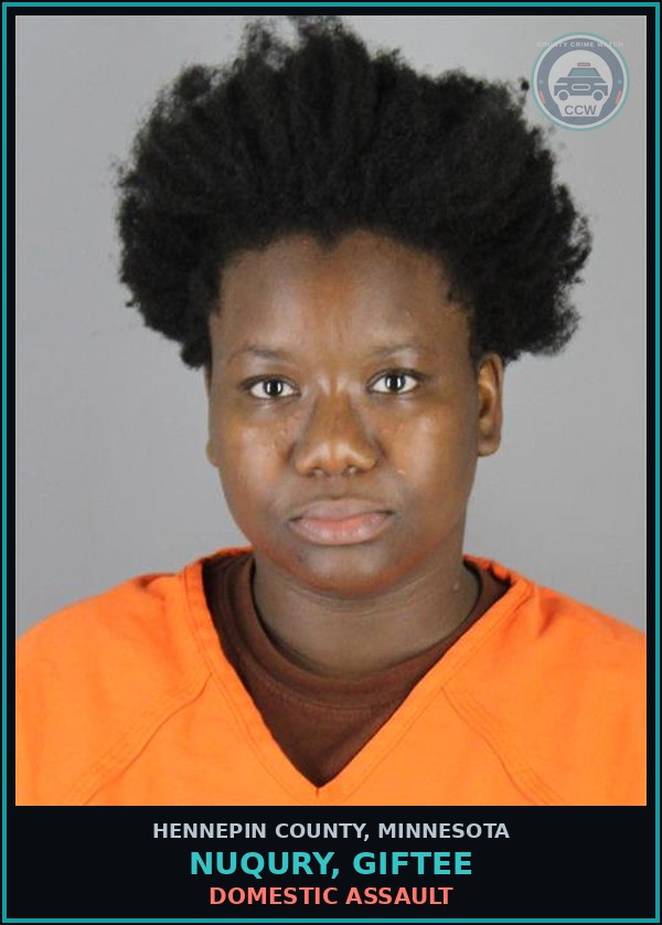 Booking mugshot of NUQURY, GIFTEE in Hennepin County