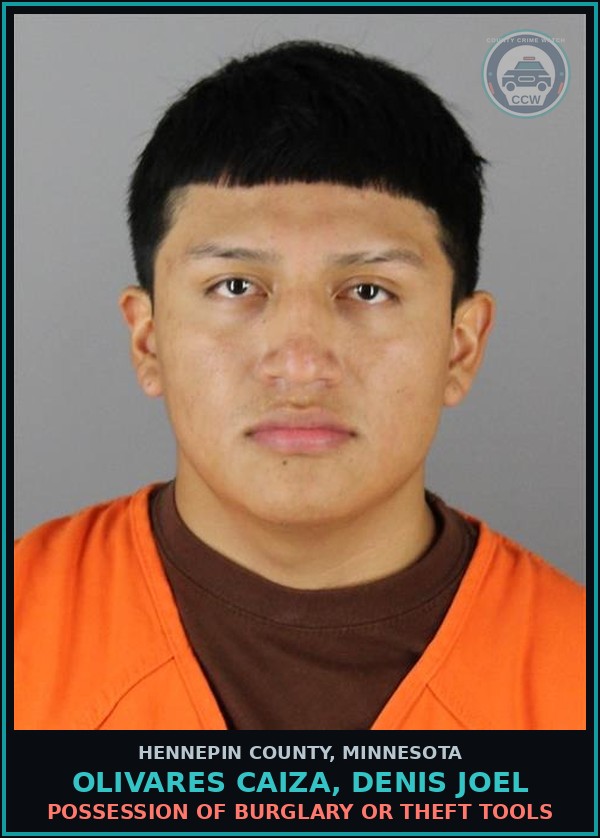 Booking mugshot of OLIVARES CAIZA, DENIS JOEL in Hennepin County