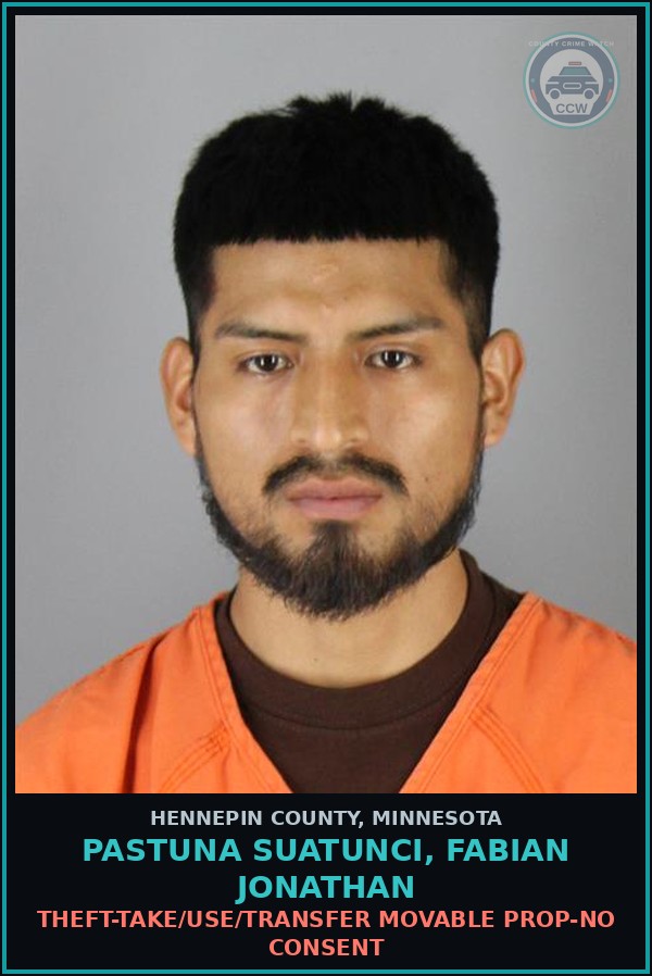 Booking mugshot of PASTUNA SUATUNCI, FABIAN JONATHAN in Hennepin County