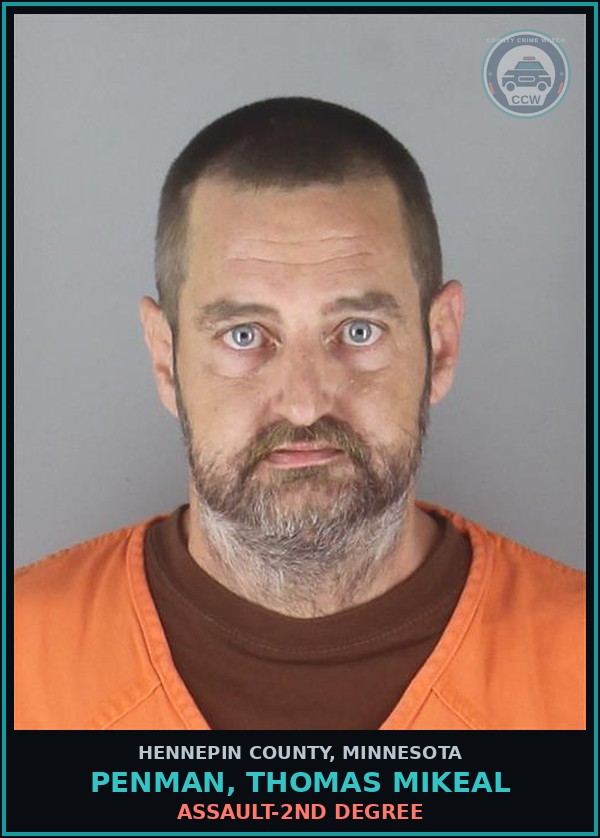 Booking mugshot of PENMAN, THOMAS MIKEAL in Hennepin County