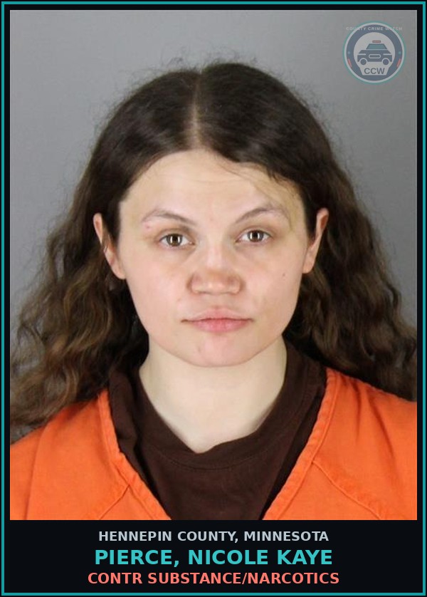 Booking mugshot of PIERCE, NICOLE KAYE in Hennepin County