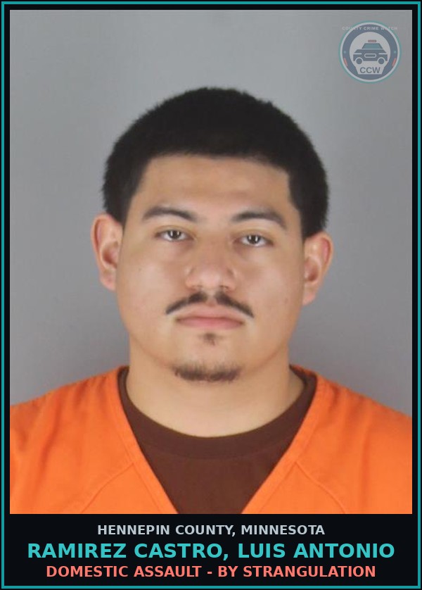 Booking mugshot of RAMIREZ CASTRO, LUIS ANTONIO in Hennepin County