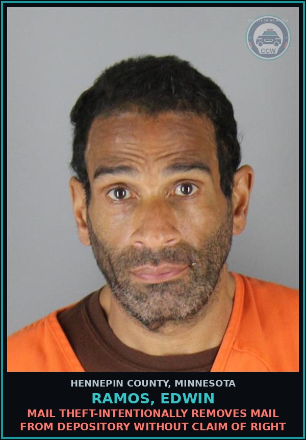 Booking mugshot of RAMOS, EDWIN in Hennepin County