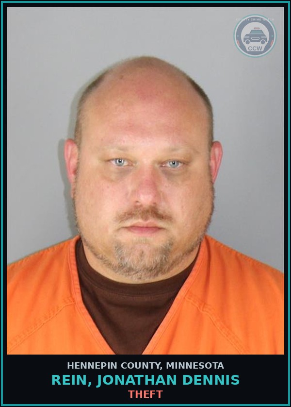 Booking mugshot of REIN, JONATHAN DENNIS in Hennepin County
