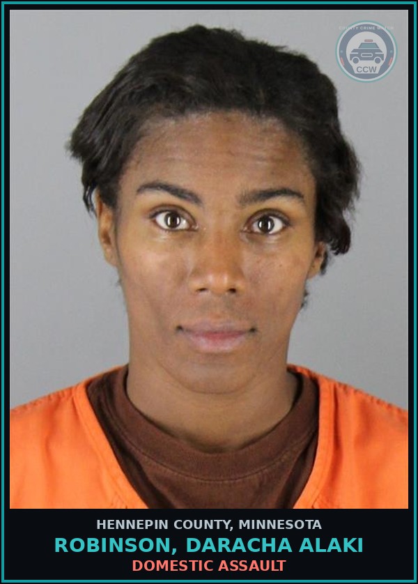 Booking mugshot of ROBINSON, DARACHA ALAKI in Hennepin County