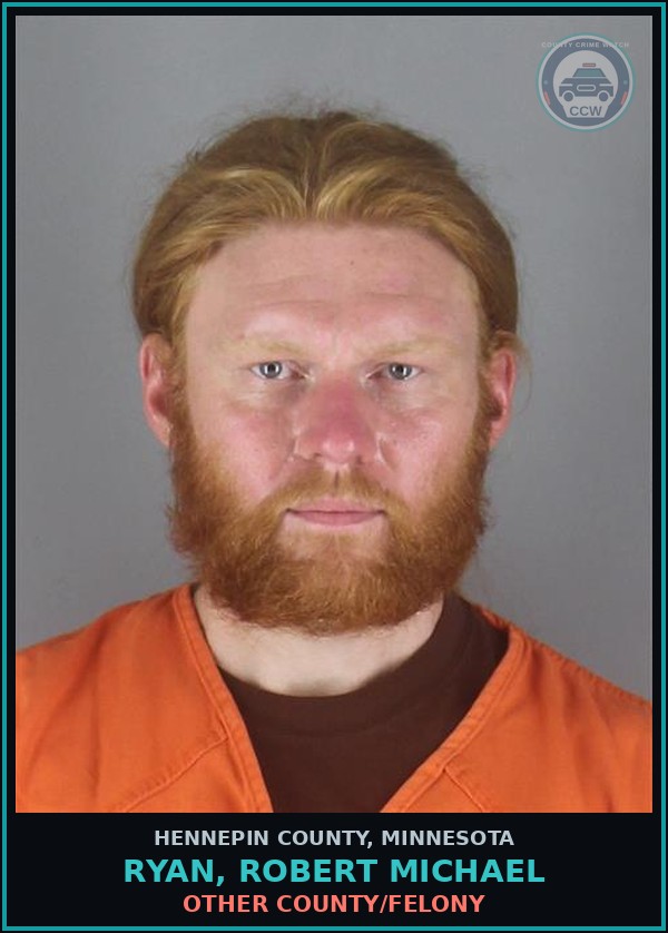 Booking mugshot of RYAN, ROBERT MICHAEL in Hennepin County