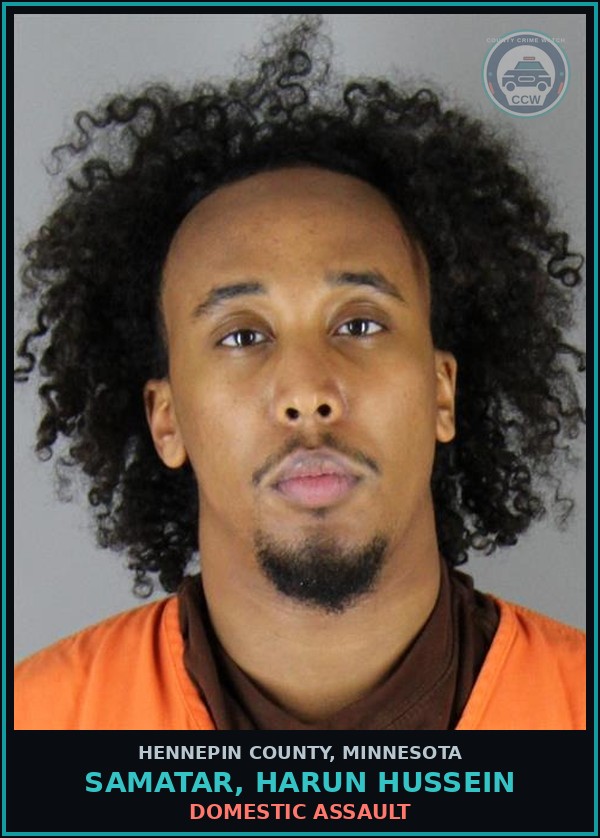 Booking mugshot of SAMATAR, HARUN HUSSEIN in Hennepin County