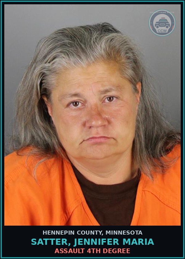 Booking mugshot of SATTER, JENNIFER MARIA in Hennepin County