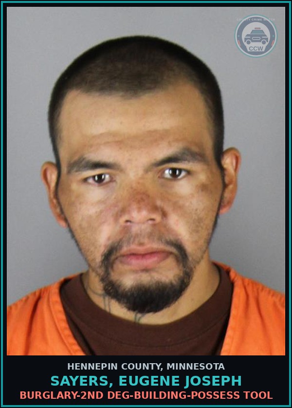 Booking mugshot of SAYERS, EUGENE JOSEPH in Hennepin County
