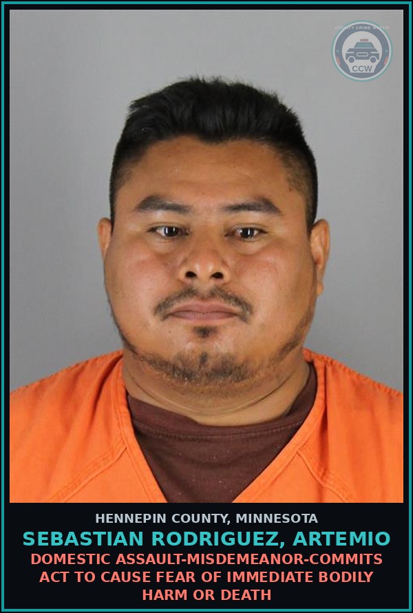 Booking mugshot of SEBASTIAN RODRIGUEZ, ARTEMIO in Hennepin County