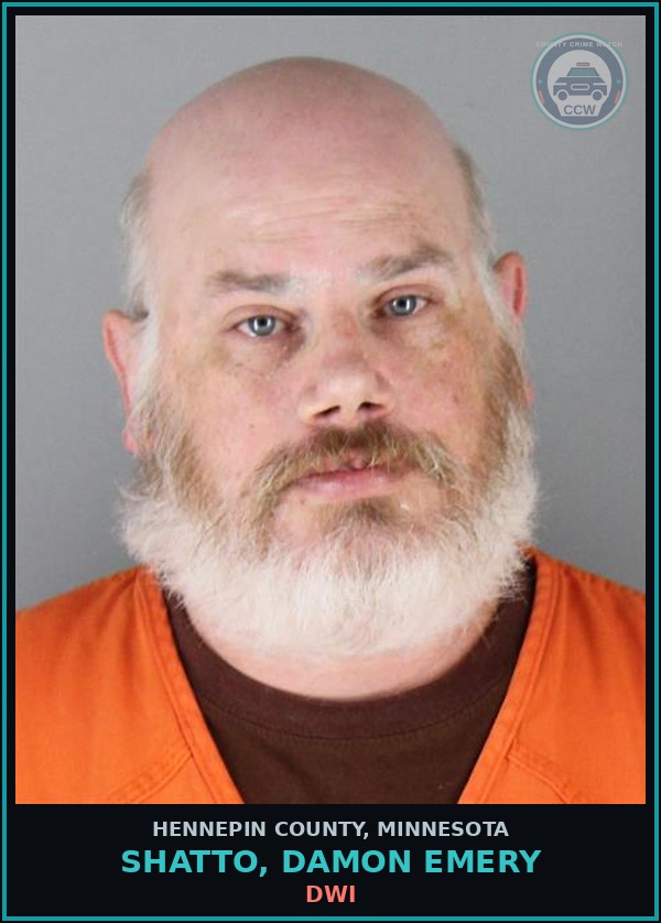 Booking mugshot of SHATTO, DAMON EMERY in Hennepin County