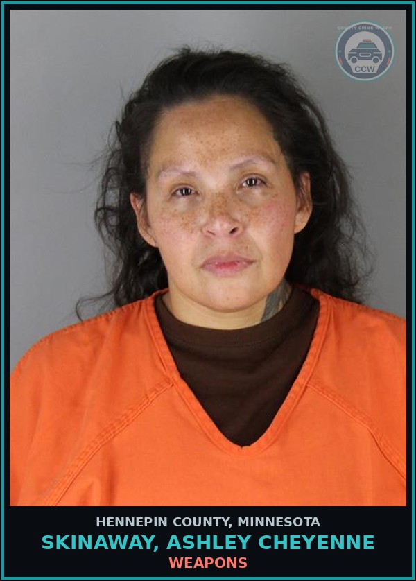 Booking mugshot of SKINAWAY, ASHLEY CHEYENNE in Hennepin County